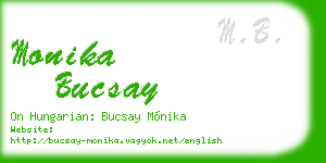 monika bucsay business card